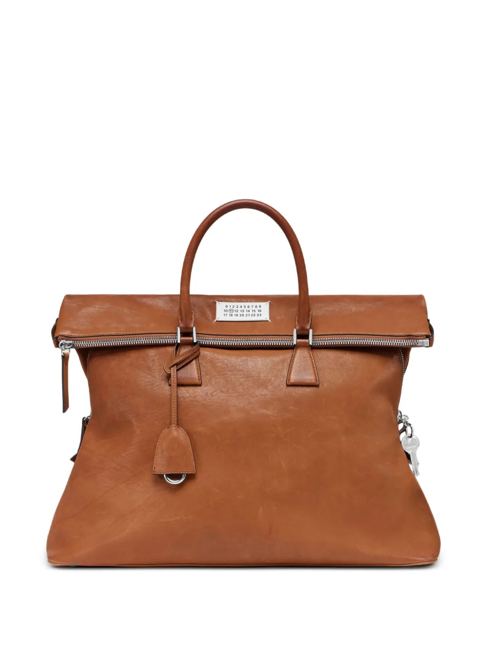 Maison Margiela Leather 5Ac Top Handle Shoulder Bag — Same as shown — Size One Size — Front View