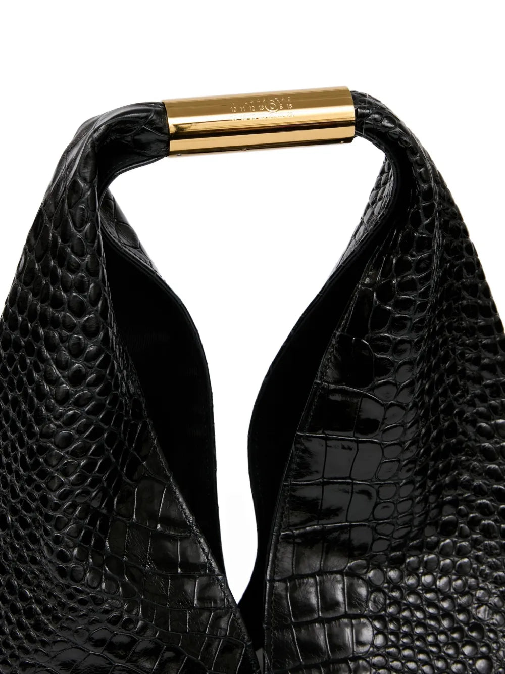 Mm6 Maison Margiela Crocodile Embossed Shoulder Bag — Same as shown — Size One Size — Back View