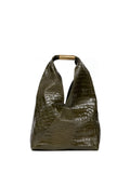 Mm6 Maison Margiela Crocodile Embossed Shoulder Bag — Same as shown — Size One Size — Front View