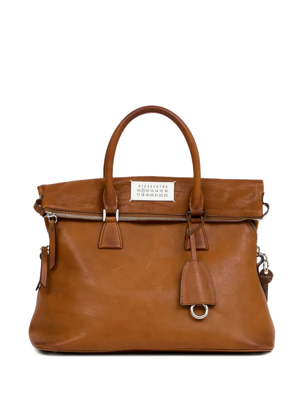 Maison Margiela Logo Plaque Shoulder Bag — Same as shown — Size One Size — Front View