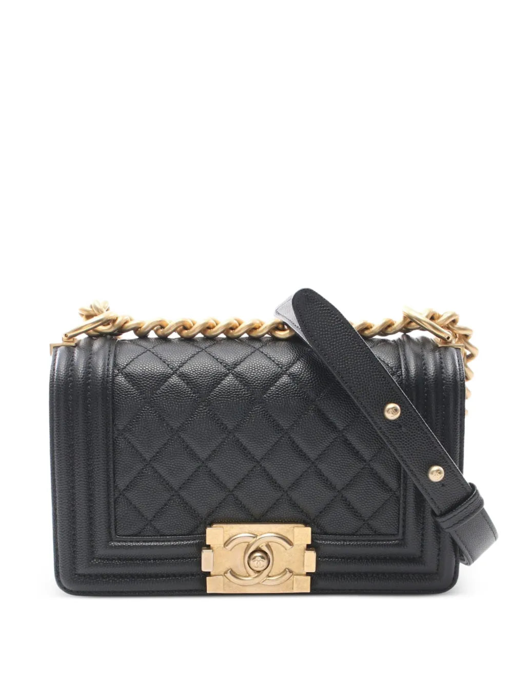 Chanel Pre Owned 2020 2021 Small Boy Chanel Shoulder Bag — Same as shown — Size One Size — Front View