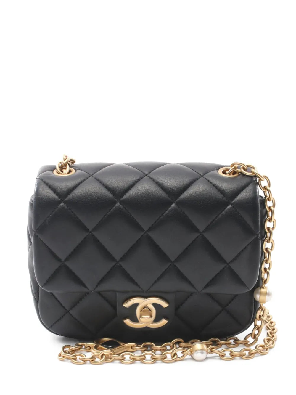 Chanel Pre Owned 2021 Mini Matelasse Shoulder Bag — Same as shown — Size One Size — Front View
