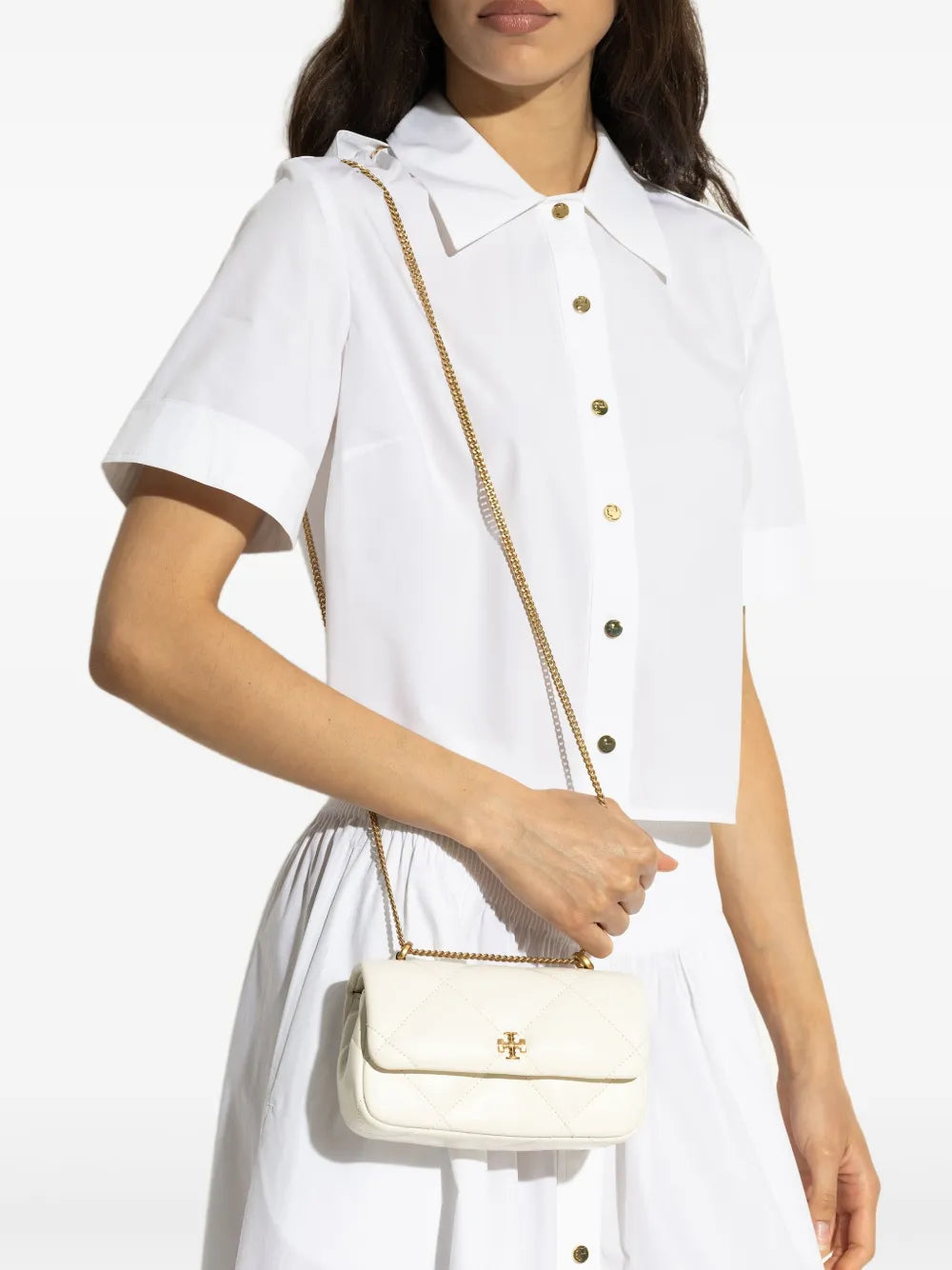 Tory Burch Mini Kira Diamond Shoulder Bag — Same as shown — Size One Size — Side View