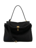 Balenciaga Leather Slouchy Shoulder Bag — Same as shown — Size One Size — Front View