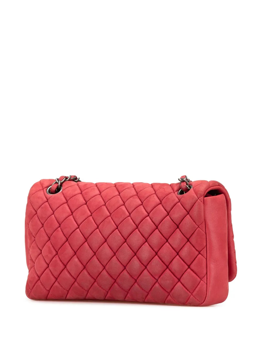 Chanel Pre Owned 2012 2013 Small Iridescent Calfskin New Bubble Flap Shoulder Bag — Same as shown — Size One Size — Back View