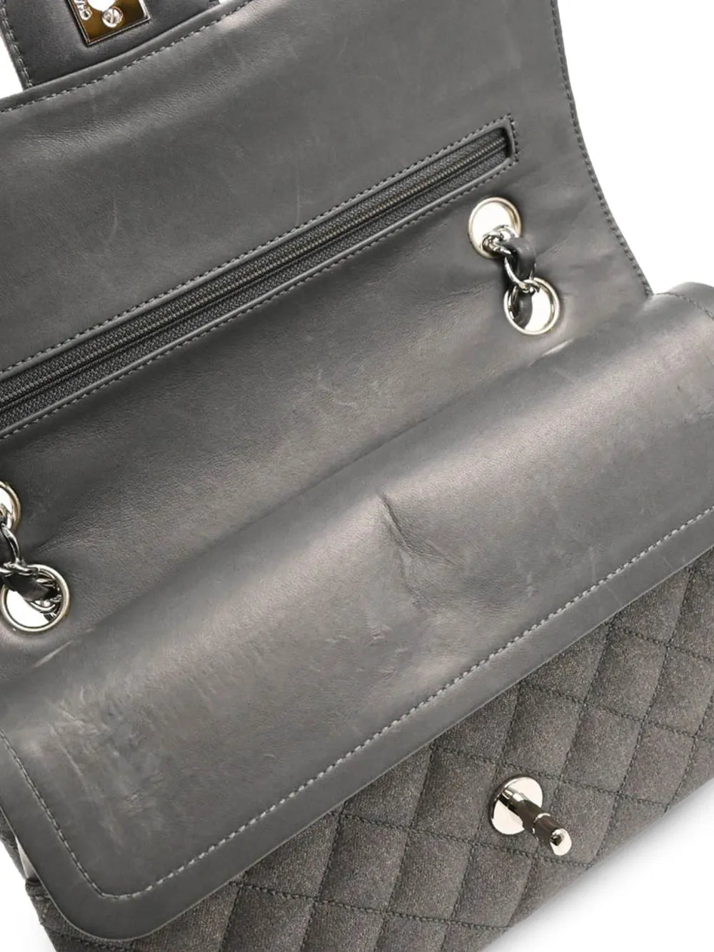 Chanel Pre Owned 2006 Medium Double Flap Shoulder Bag — Same as shown — Size One Size — Top View