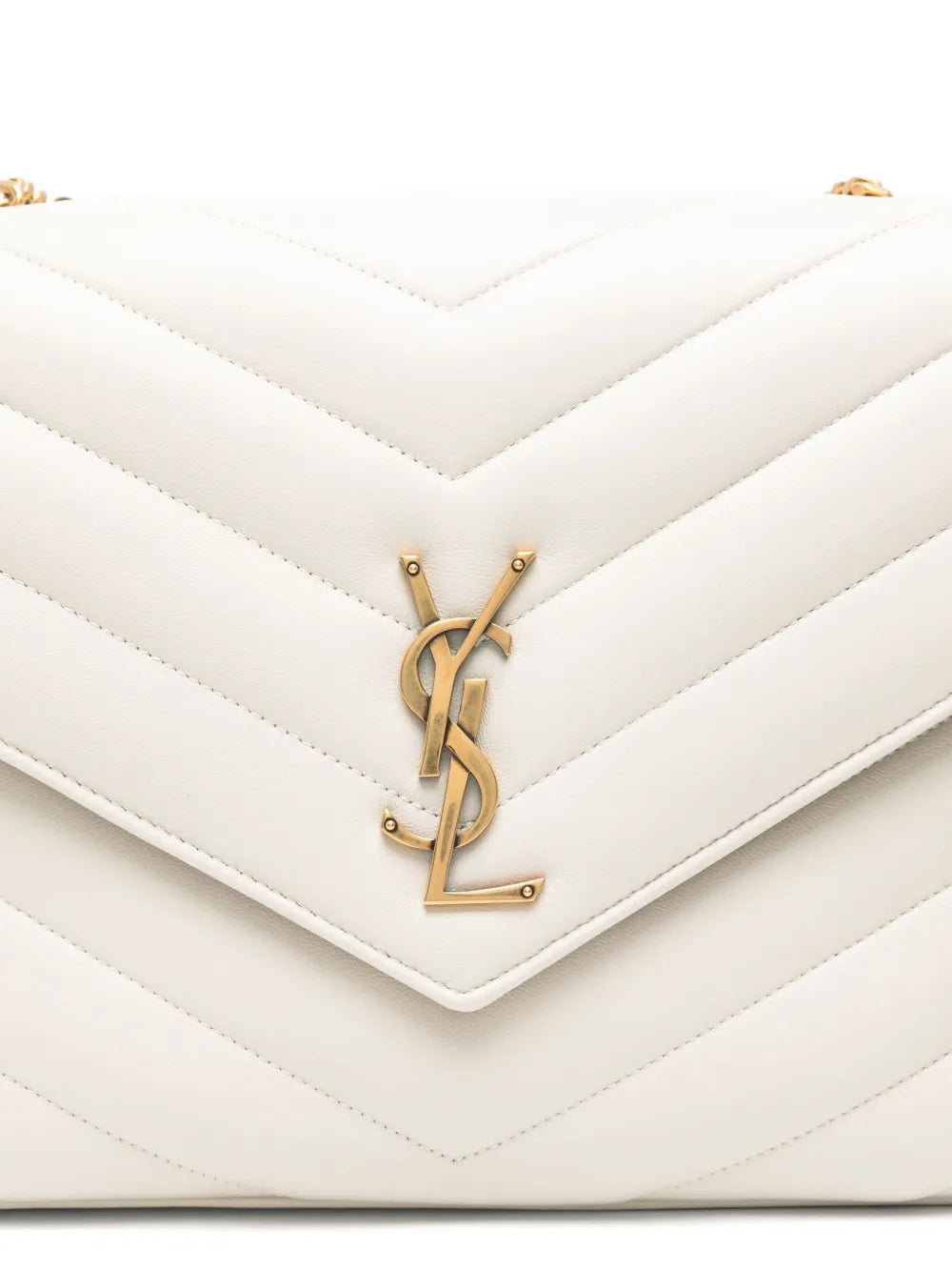Saint Laurent Large Loulou Leather Shoulder Bag — Same as shown — Size One Size — Top View