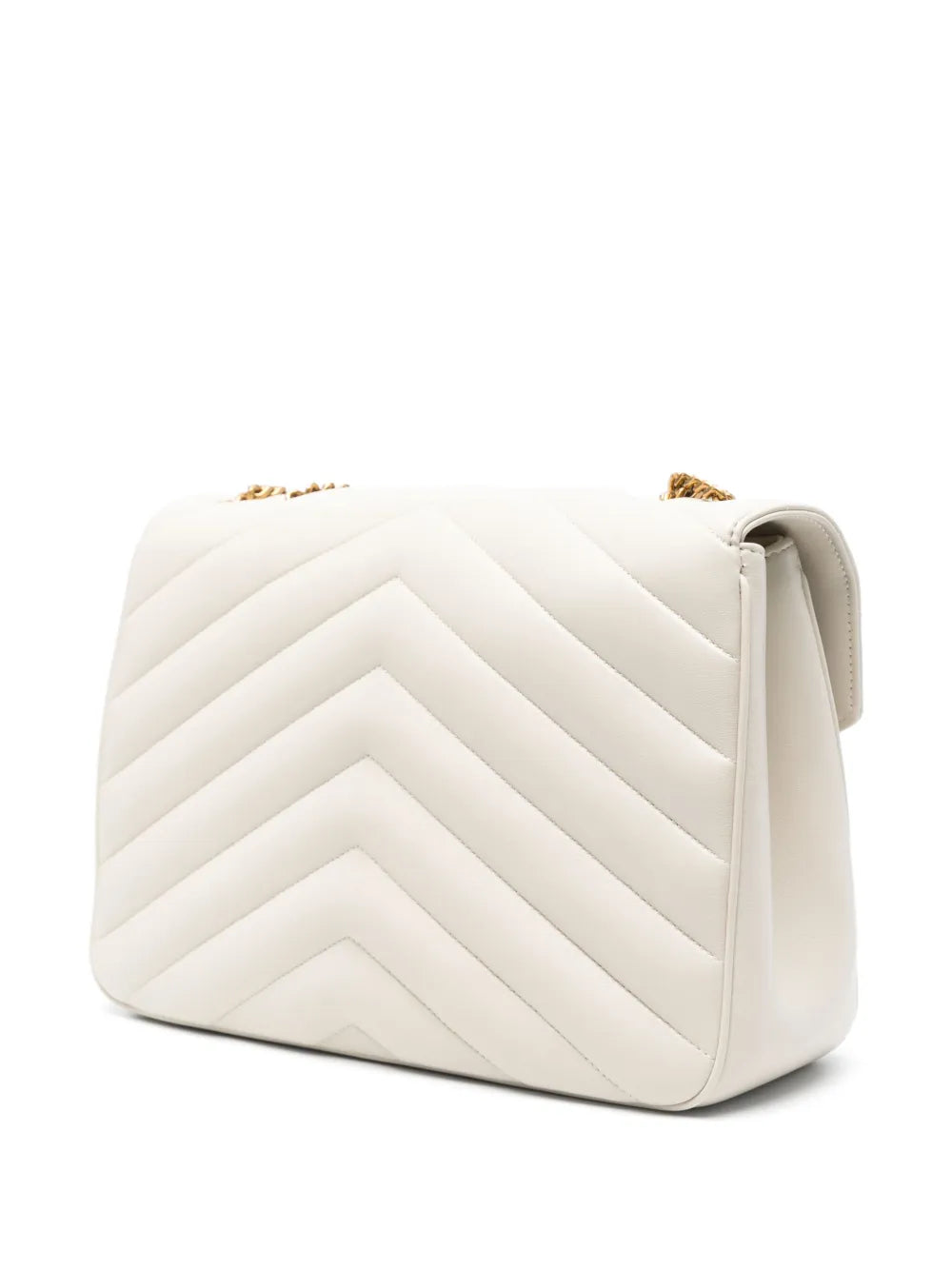 Saint Laurent Large Loulou Leather Shoulder Bag — Same as shown — Size One Size — Back View