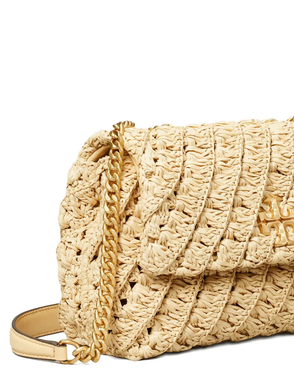 Tory Burch Kira Braided Straw Shoulder Bag — Same as shown — Size One Size — Lifestyle View