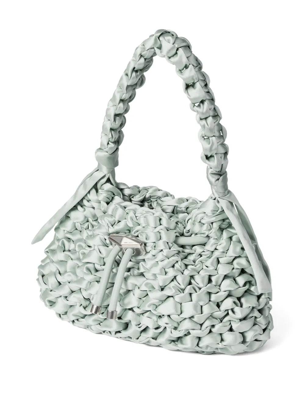 Jimmy Choo Small Cinch Leather Shoulder Bag — Same as shown — Size One Size — Back View