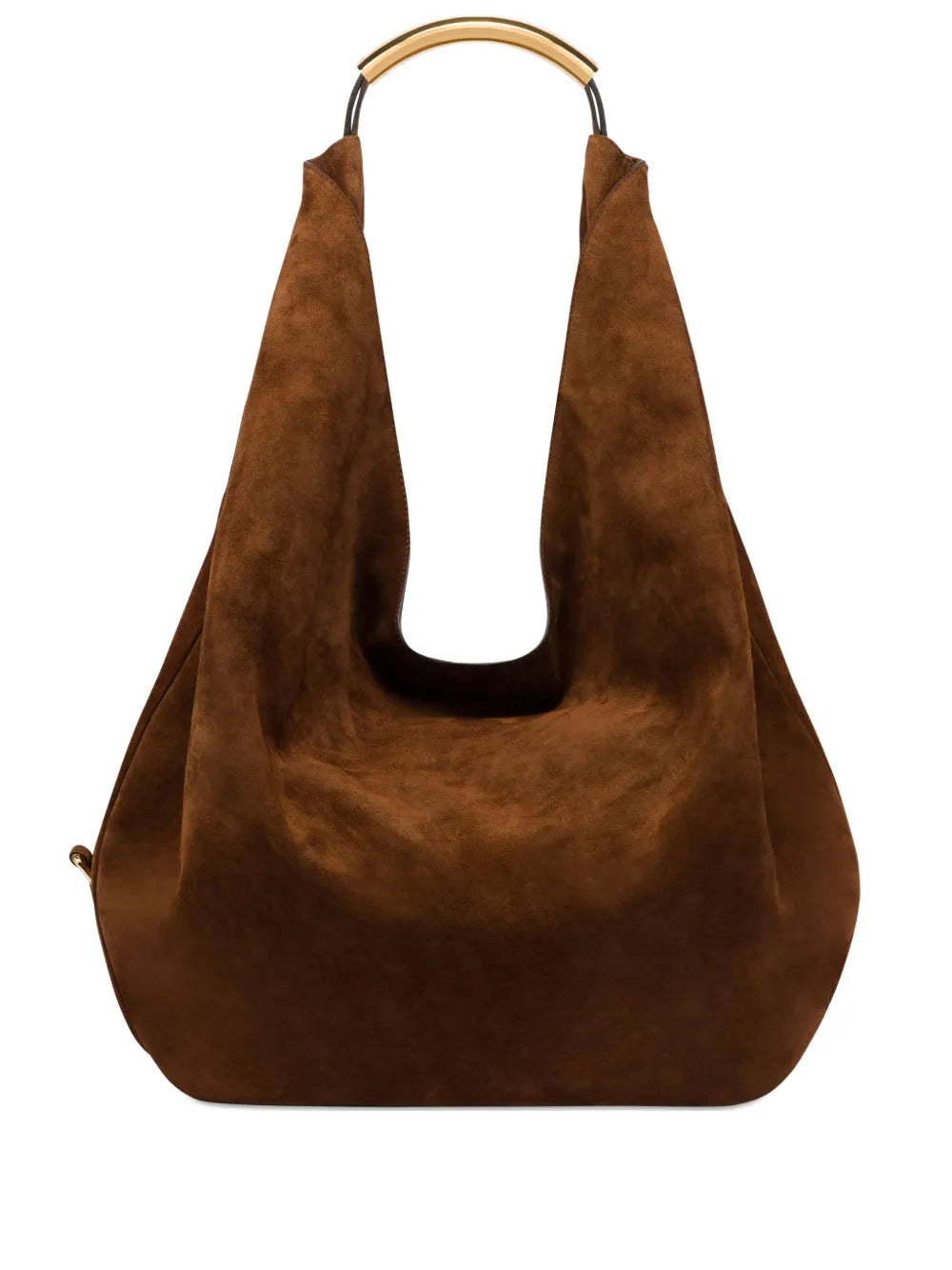 Moschino Handle Me Leather Shoulder Bag — Same as shown — Size One Size — Front View