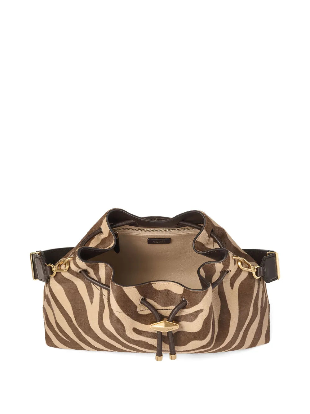 Jimmy Choo Medium Cinch Zebra Print Shoulder Bag — Same as shown — Size One Size — Detail View