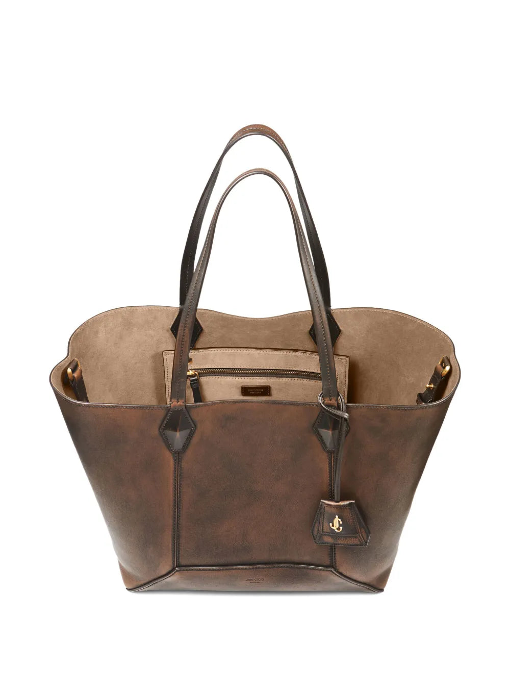 Jimmy Choo Medium Diamond Leather Shoulder Bag — Same as shown — Size One Size — Detail View