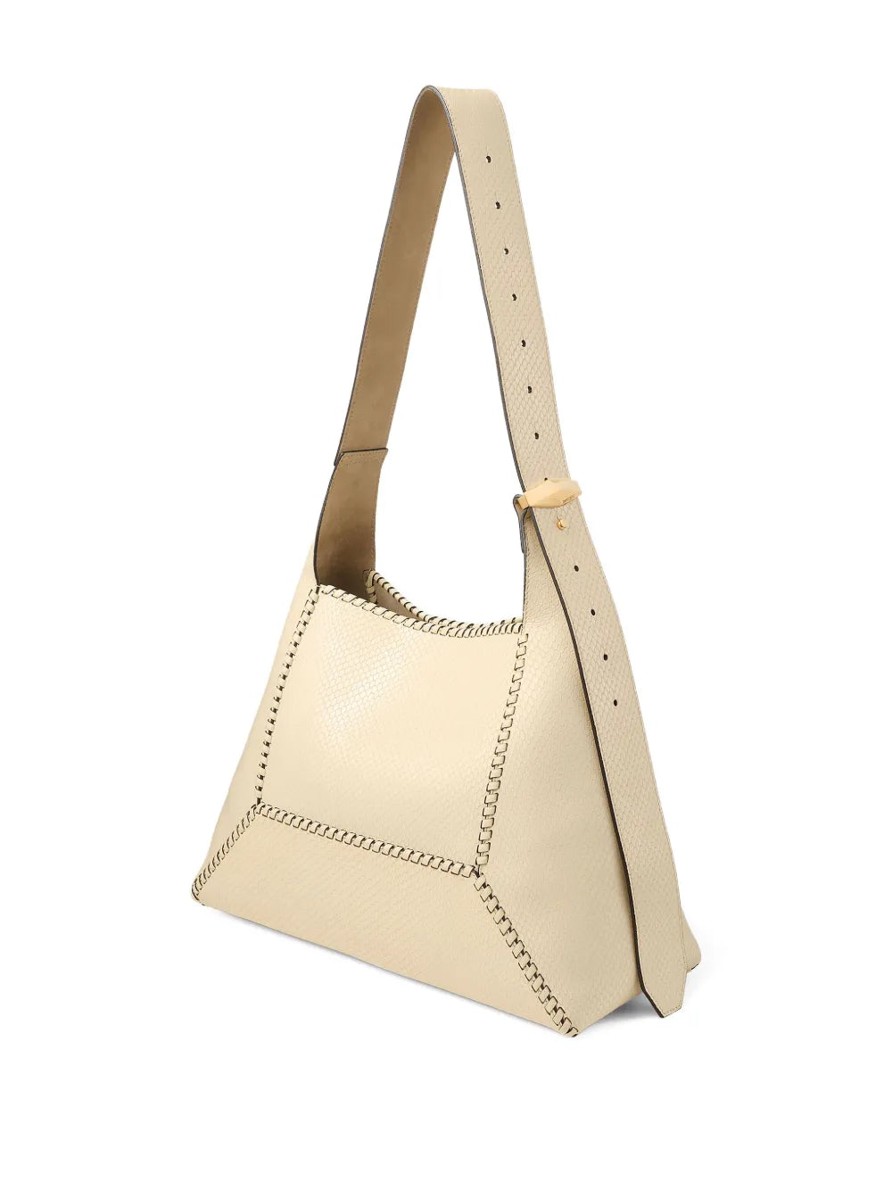 Jimmy Choo Medium Diamond Hobo Leather Shoulder Bag — Same as shown — Size One Size — Back View