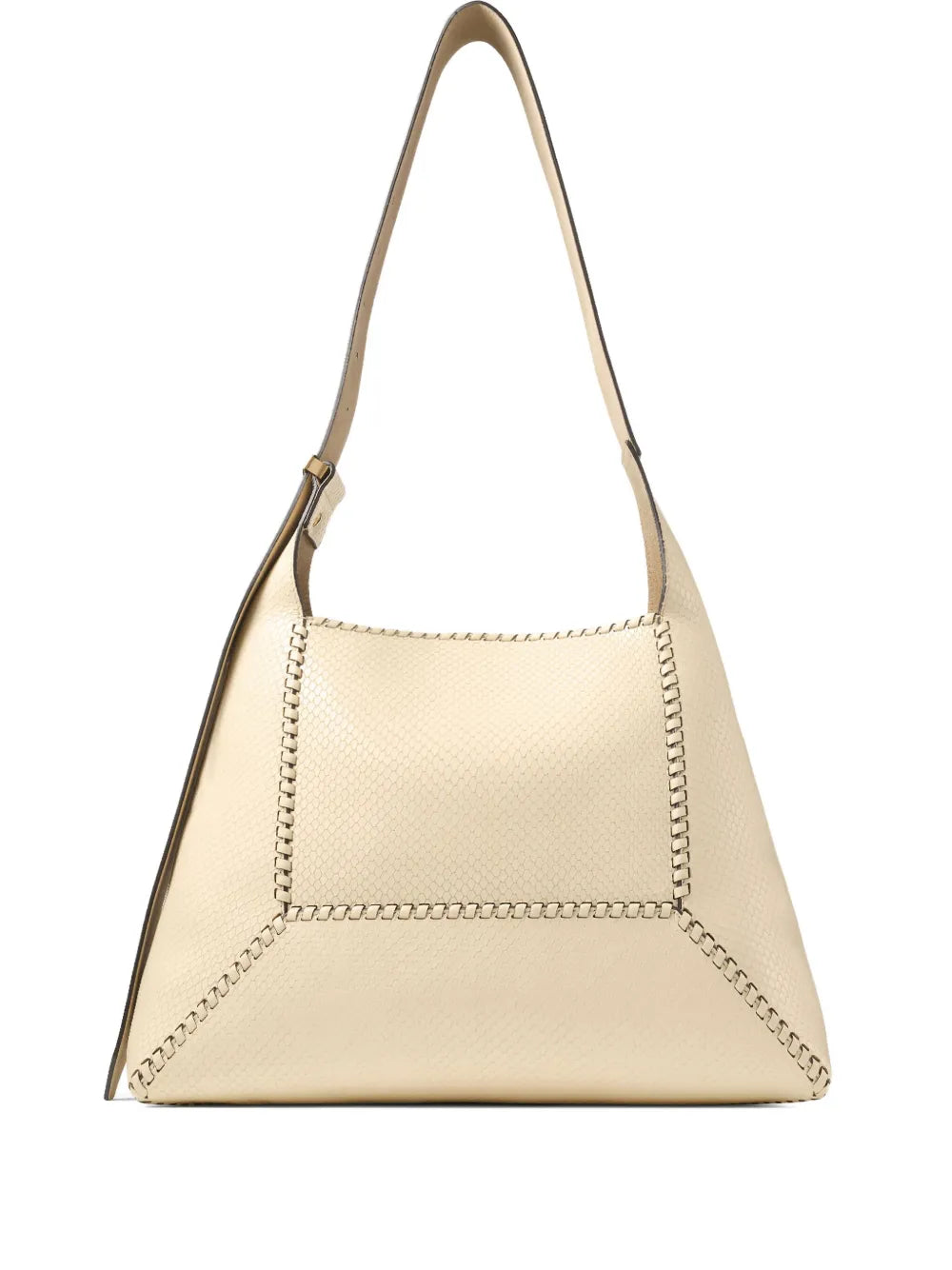 Jimmy Choo Medium Diamond Hobo Leather Shoulder Bag — Same as shown — Size One Size — Front View