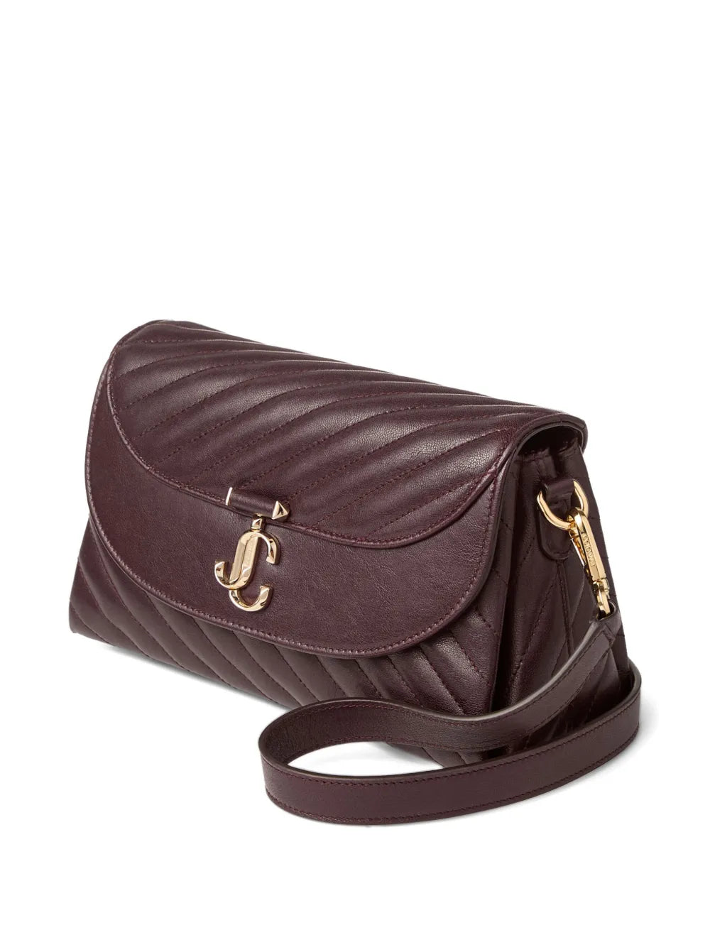 Jimmy Choo Curve Quilted Shoulder Bag — Same as shown — Size One Size — Back View