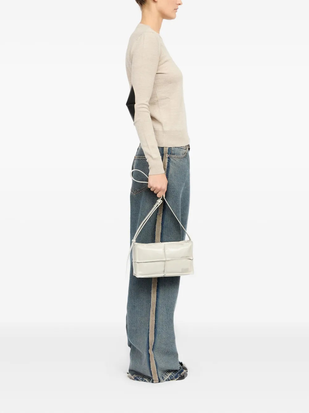 Mm6 Maison Margiela Logo Plaque Shoulder Bag — Same as shown — Size One Size — Back View