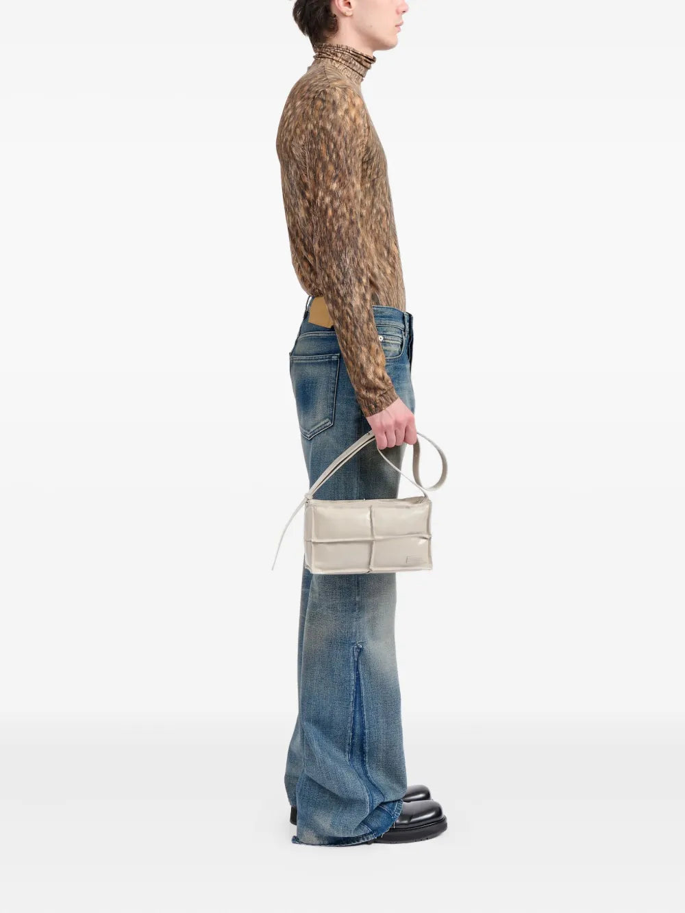 Mm6 Maison Margiela Logo Plaque Shoulder Bag — Same as shown — Size One Size — Side View