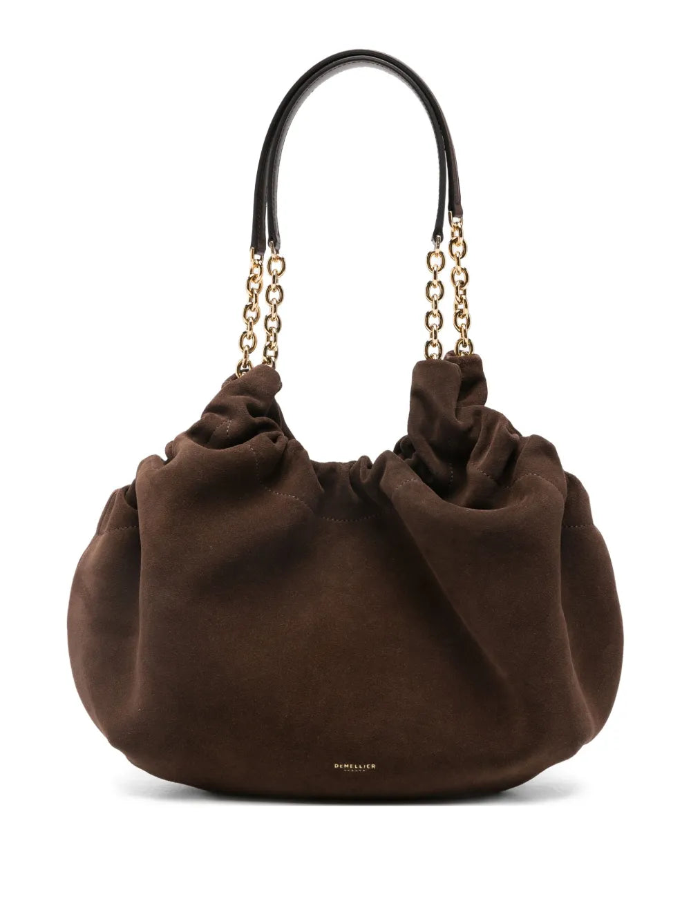 Demellier Midi Miami Suede Shoulder Bag — Same as shown — Size One Size — Front View