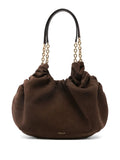 Demellier Midi Miami Suede Shoulder Bag — Same as shown — Size One Size — Front View