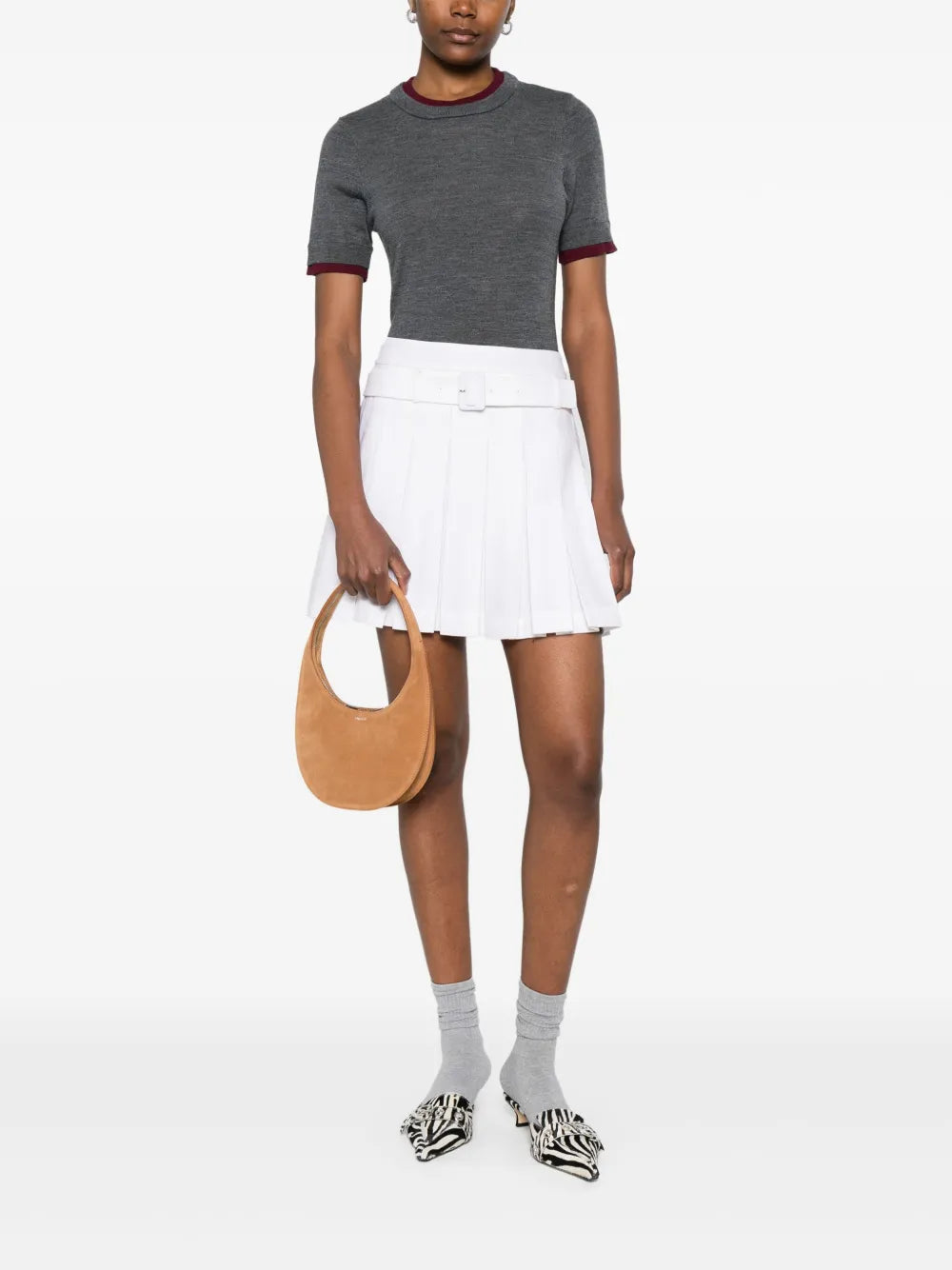Coperni Small Suede Shoulder Bag — Same as shown — Size One Size — Side View