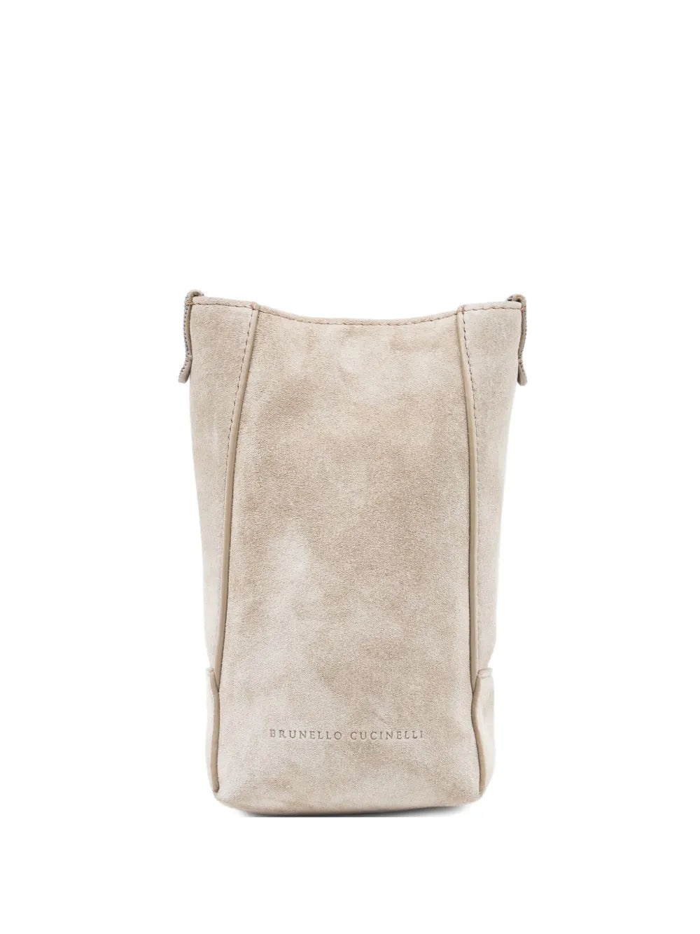 Brunello Cucinelli Suede Shoulder Bag — Same as shown — Size One Size — Front View
