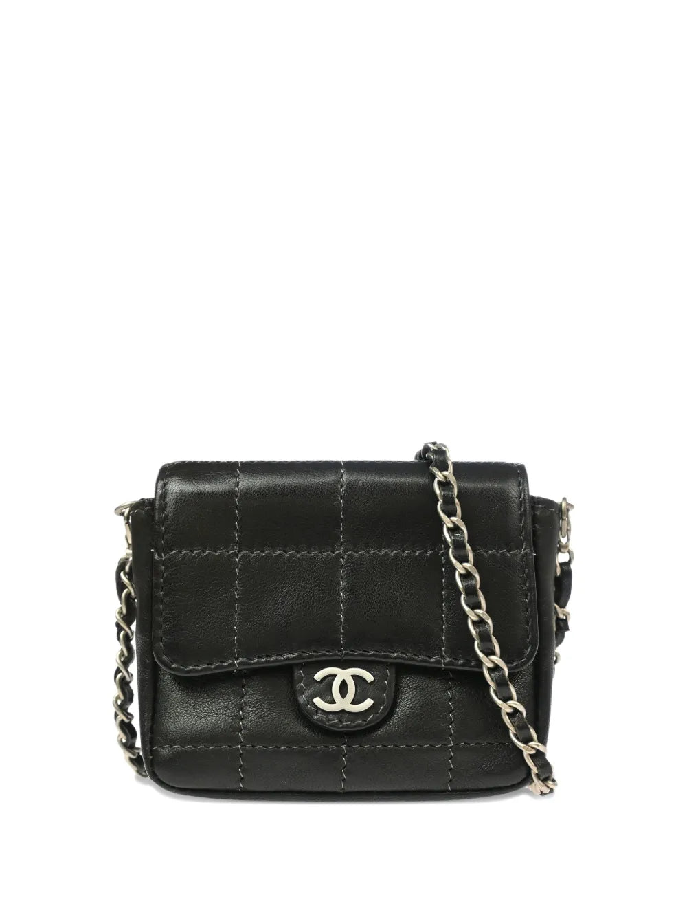 Chanel Pre Owned 2000 Micro Choco Bar Shoulder Bag — Same as shown — Size One Size — Front View