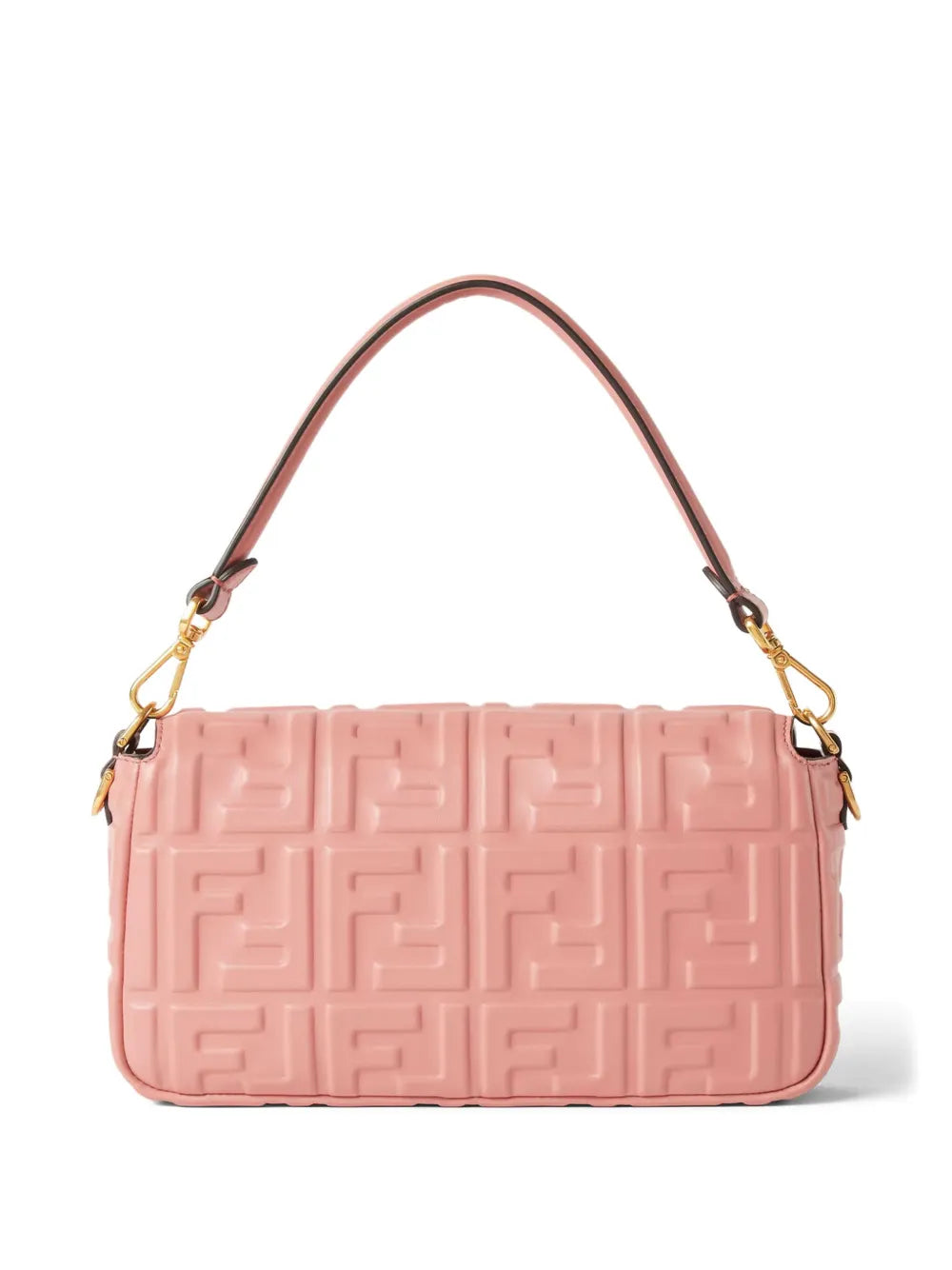 Fendi Medium Baguette Ff Logo Quilted Shoulder Bag — Same as shown — Size One Size — Back View