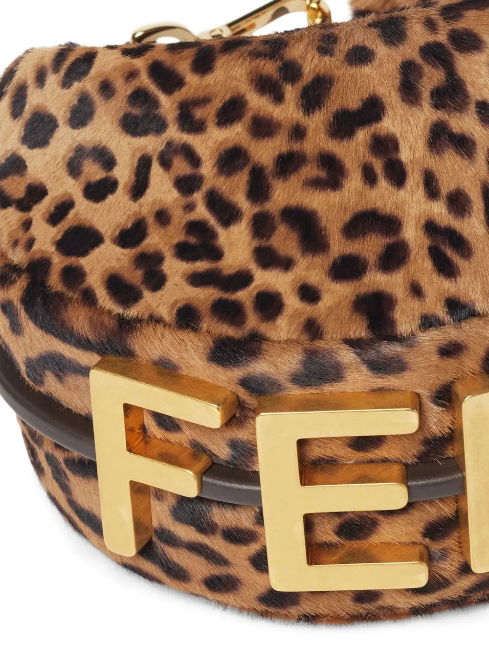 Fendi Mini Fendigraphy Leopard Print Shoulder Bag — Same as shown — Size One Size — Back View