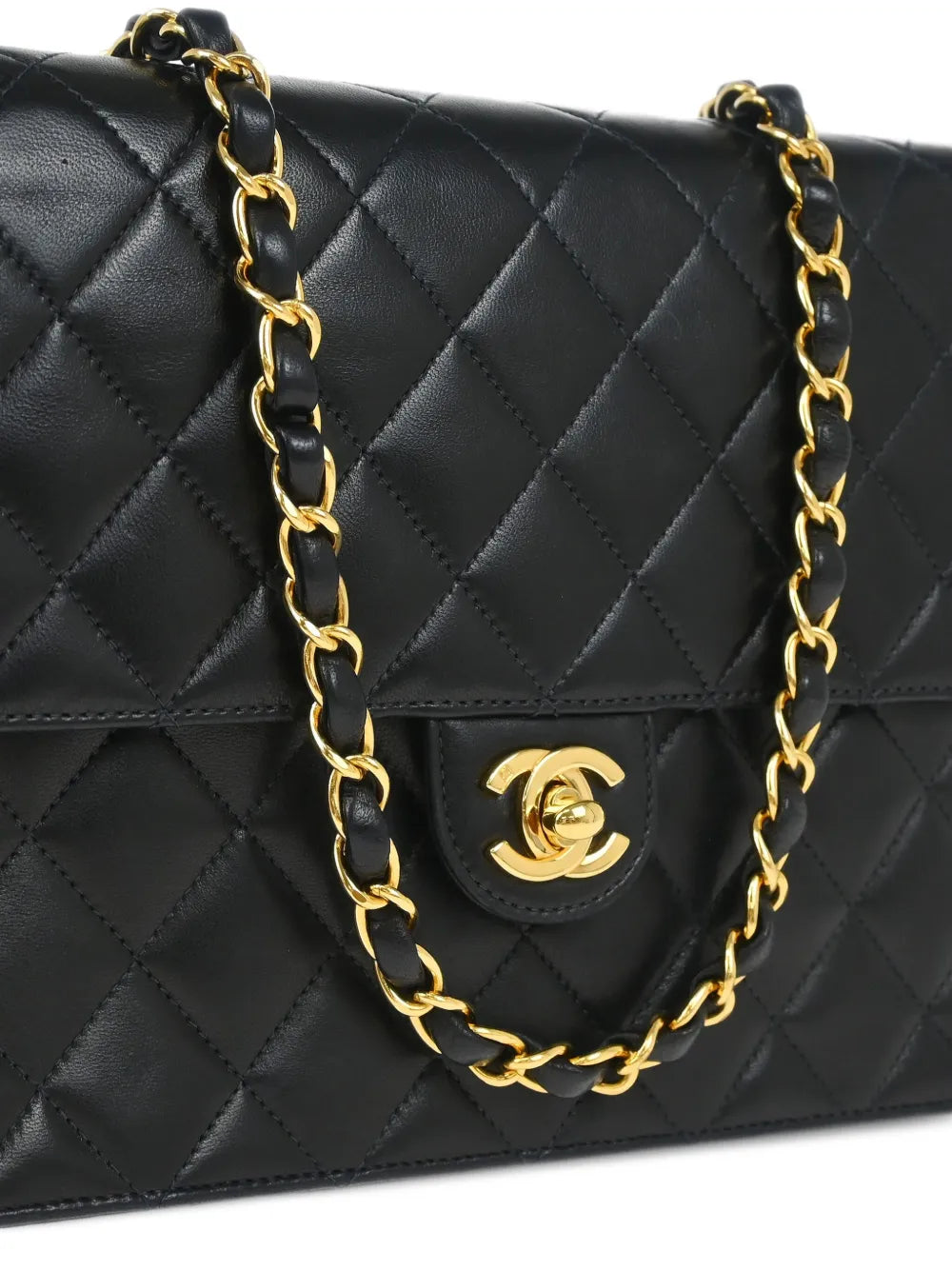 Chanel Pre Owned 2002 Classic Flap Shoulder Bag — Same as shown — Size One Size — Back View