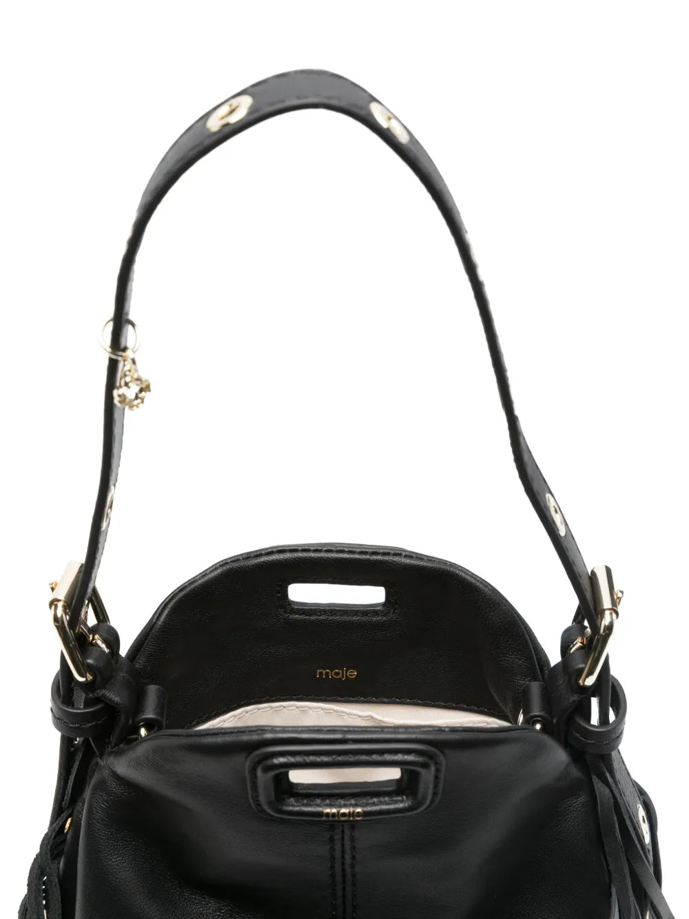 Maje Miss M Leather Micro Bag — Same as shown — Size One Size — Detail View