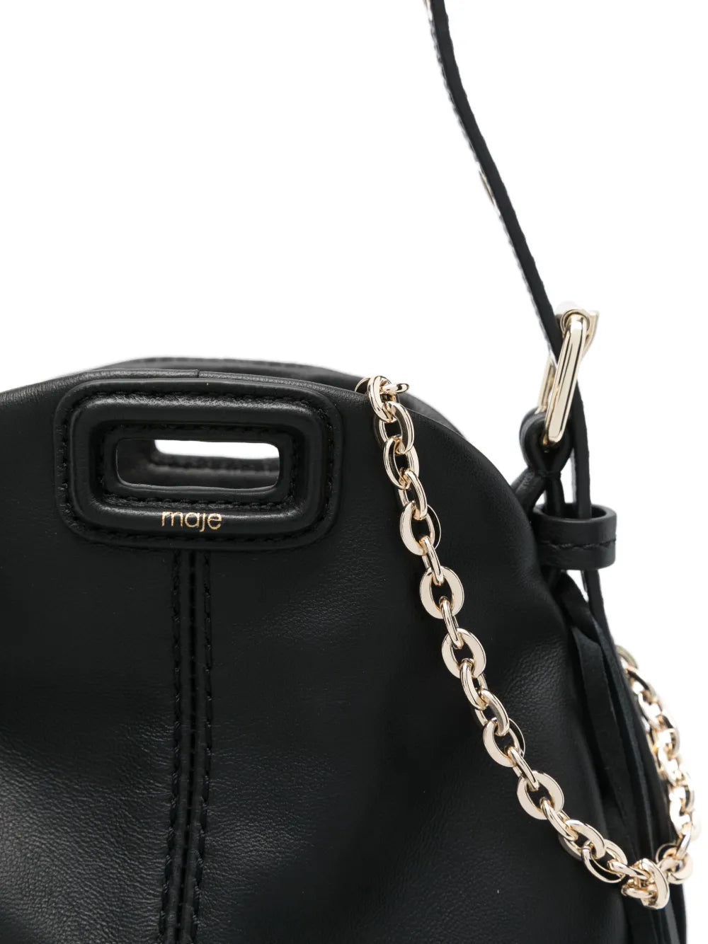 Maje Miss M Leather Micro Bag — Same as shown — Size One Size — Top View