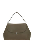 Toteme Flap Leather Shoulder Bag — Same as shown — Size One Size — Front View
