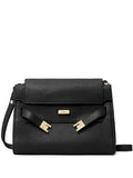 Tory Burch Lee Radziwill Pebble Leather Flap Shoulder Bag — Same as shown — Size One Size — Front View
