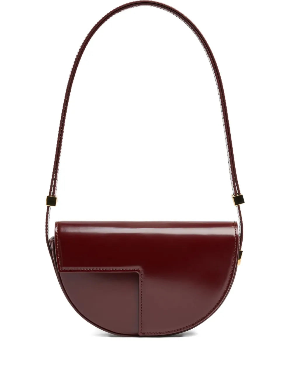 Patou Le Patou Half Moon Leather Shoulder Bag — Same as shown — Size One Size — Front View