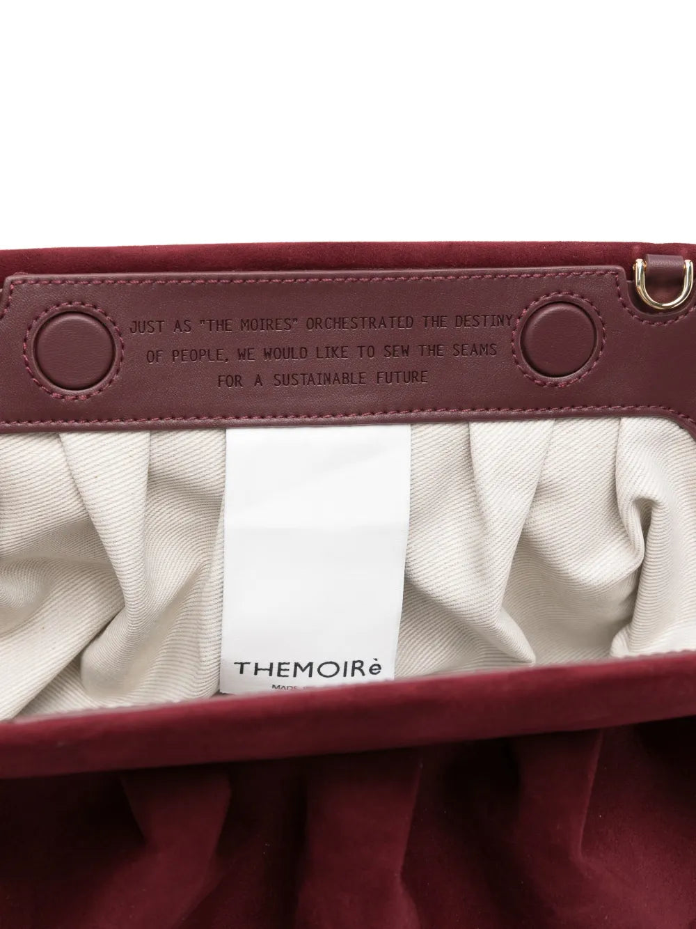 Themoire Bios Pleated Clutch Bag — Same as shown — Size One Size — Detail View