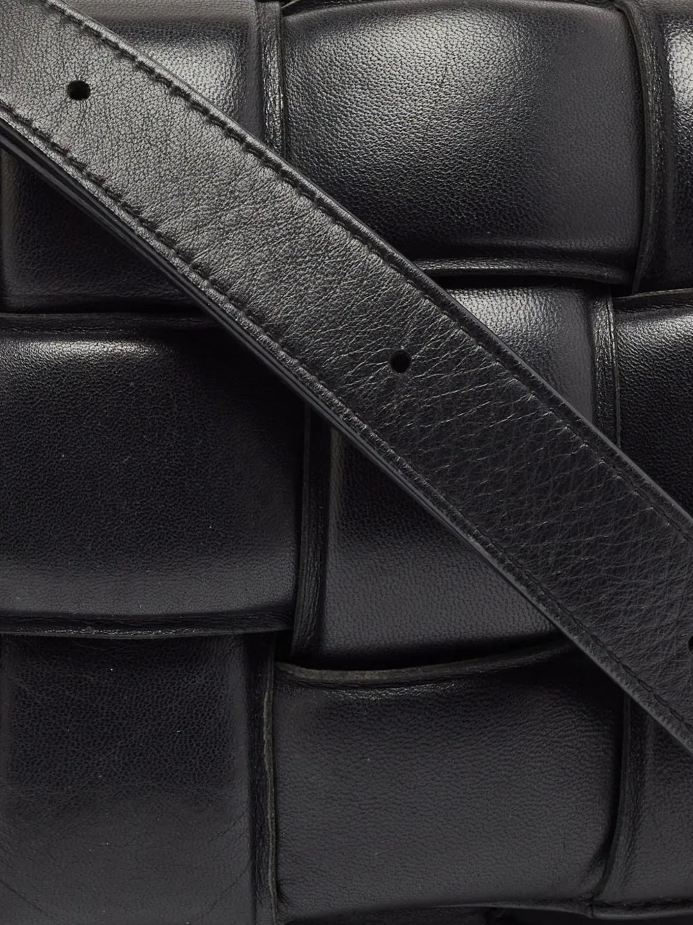 Bottega Veneta Pre Owned Quilted Leather Shoulder Bag — Same as shown — Size One Size — Top View