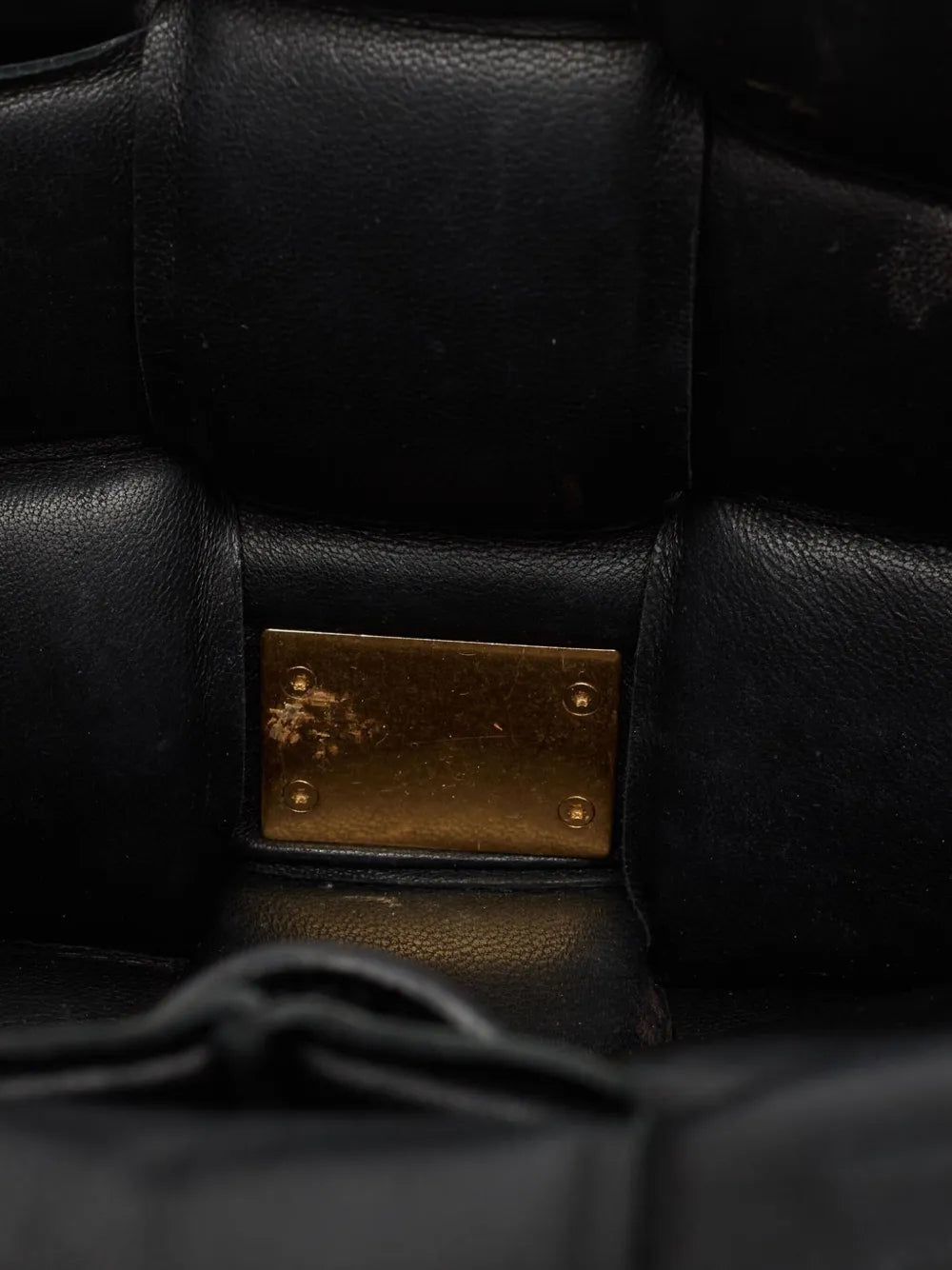 Bottega Veneta Pre Owned Quilted Leather Shoulder Bag — Same as shown — Size One Size — Detail View