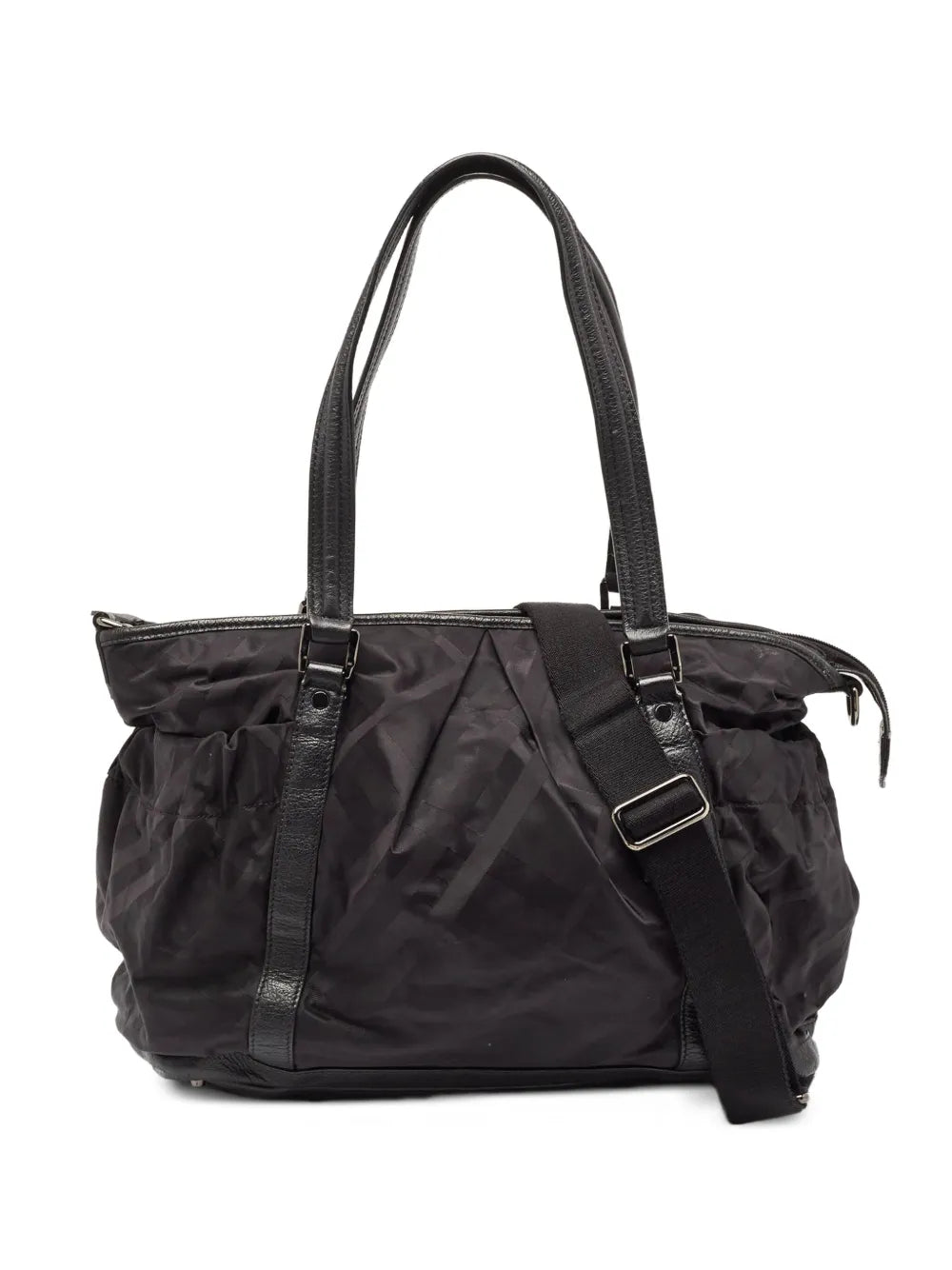 Burberry Pre Owned Leather Diaper Bag — Same as shown — Size One Size — Front View