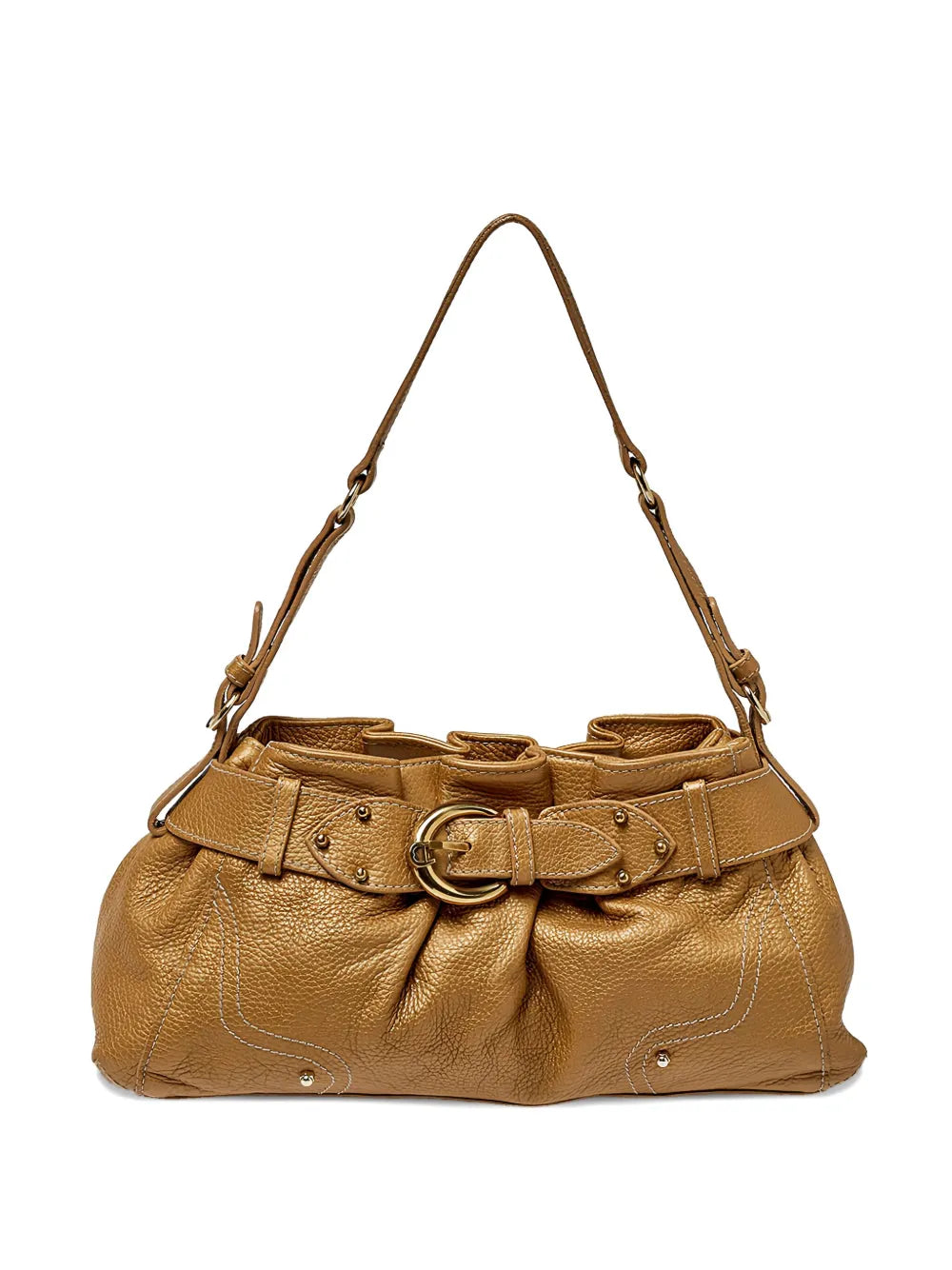 Aigner Vintage Leather Shoulder Bag — Same as shown — Size One Size — Front View