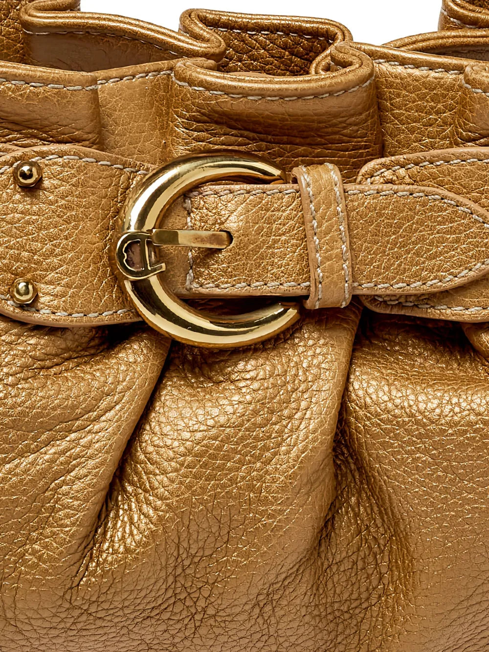 Aigner Vintage Leather Shoulder Bag — Same as shown — Size One Size — Top View