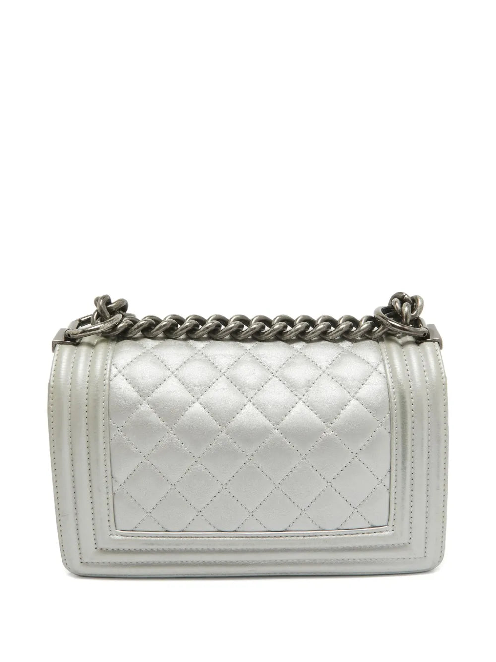 Chanel Pre Owned 2024 Mini Boy Chanel Quilted Leather Shoulder Bag — Same as shown — Size One Size — Side View