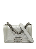 Chanel Pre Owned 2024 Mini Boy Chanel Quilted Leather Shoulder Bag — Same as shown — Size One Size — Front View