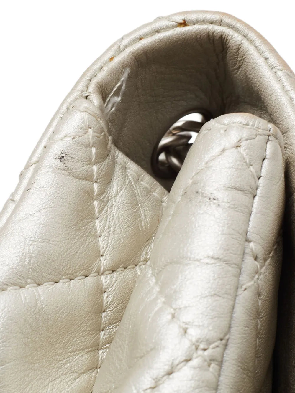 Chanel Pre Owned Quilted Leather Shoulder Bag — Same as shown — Size One Size — Back View