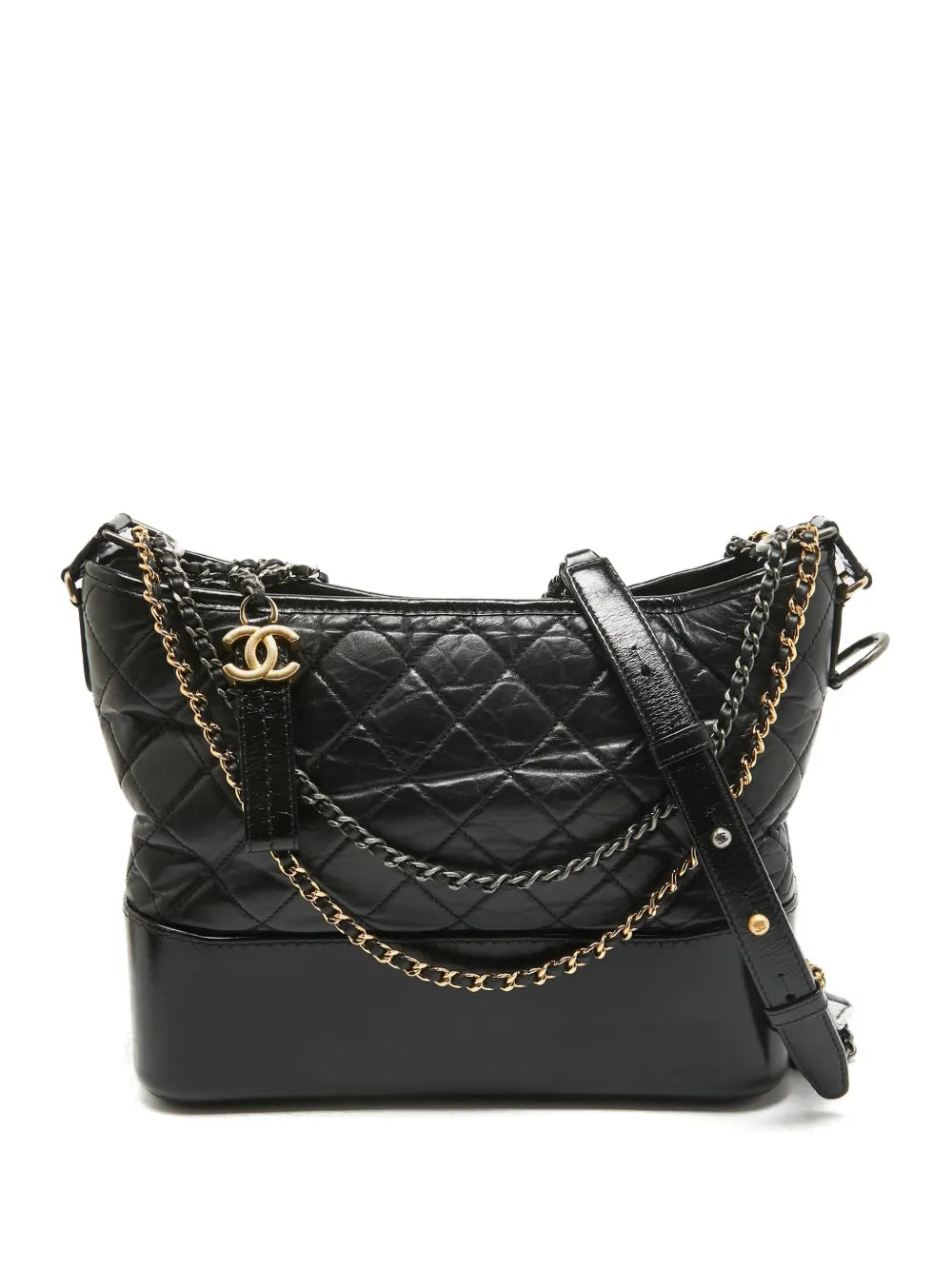 Chanel Pre Owned Gabrielle Quilted Hobo Bag — Same as shown — Size One Size — Front View