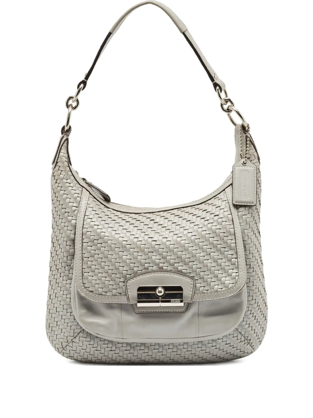 Coach Vintage Woven Leather Shoulder Bag — Same as shown — Size One Size — Front View