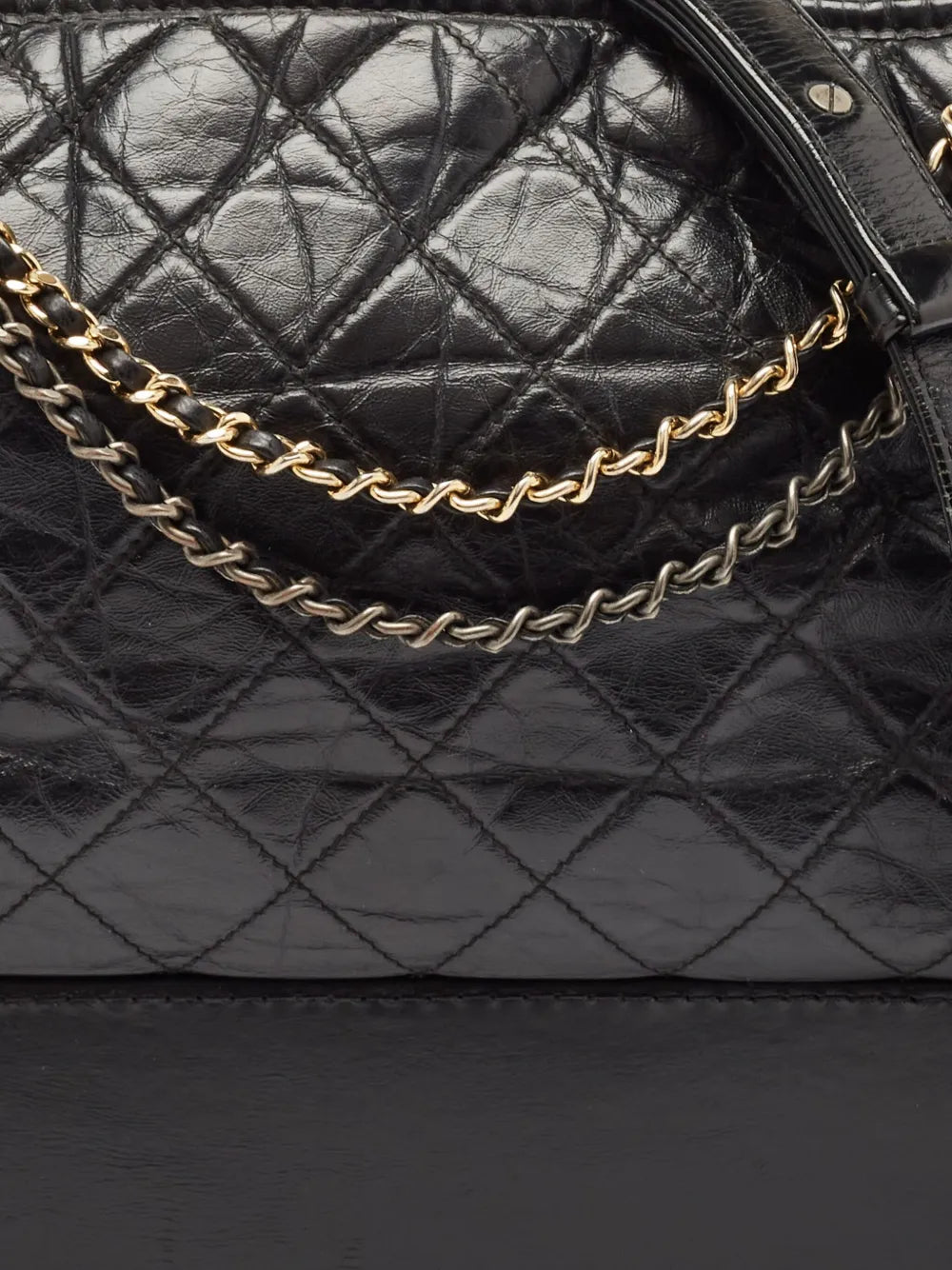 Chanel Pre Owned Gabrielle Quilted Leather Shoulder Bag — Same as shown — Size One Size — Lifestyle View