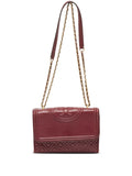 Tory Burch Pre Owned Diamond Quilting Leather Shoulder Bag — Same as shown — Size One Size — Front View