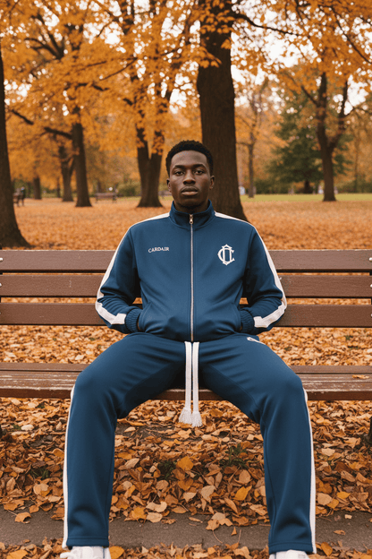 Cardair Club Emblem Track Pants - Navy — XS — Top View