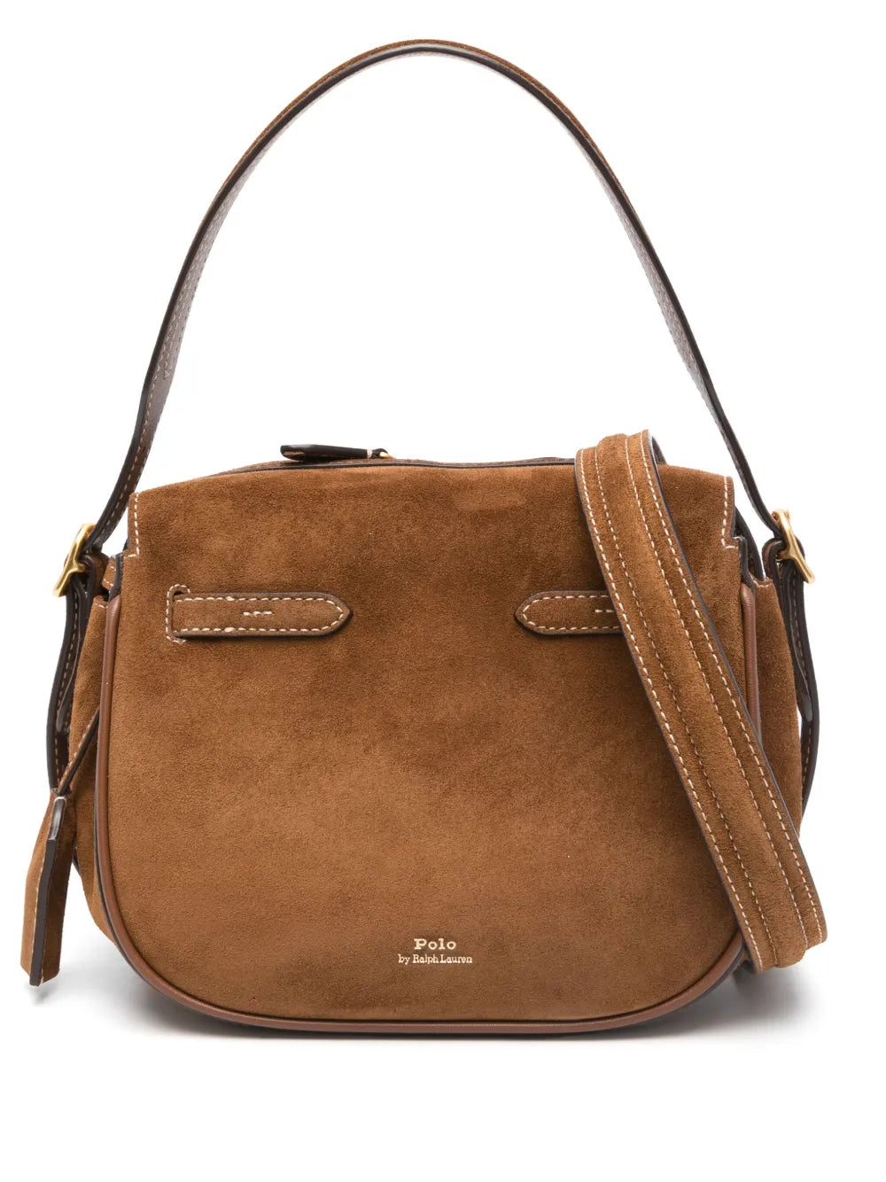 Polo Ralph Lauren Suede Shoulder Bag — Same as shown — Size One Size — Front View